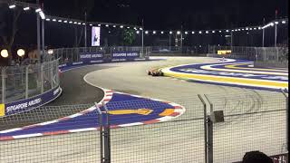 View from Turn 1 Grandstand at Singapore Grand Prix [upl. by Oona840]