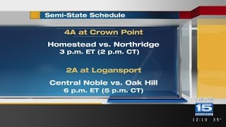 Girls Basketball SemiState Schedule Released on 21217 [upl. by Lekcim]