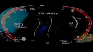 2020 BMW X6 M50i G06 530 HP Acceleration 0200 kmh [upl. by Sihon]