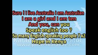 Where do you live  Chanson Anglais Version Karaoke CM1 [upl. by Oilcareh]