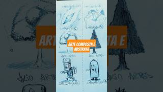 Composto e Abstrato drawing comodesenhar desenho howtodraw cartoon [upl. by Zolly]