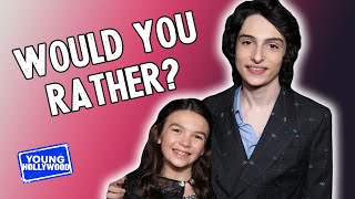 Finn Wolfhard amp Brooklynn Prince Play Would You Rather The Turning Edition [upl. by Arocet]