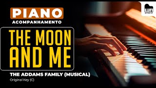 The Moon And Me The Addams Family  Piano playback for cover  karaoke [upl. by Manas]