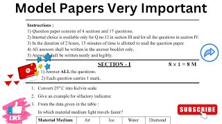 Physics Model Paper  Latest Model Papers  KC Education [upl. by Yelena]