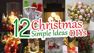 12 Easy DIY Christmas Decoration Ideas You Can Make at Home  2024 [upl. by Gilberte634]