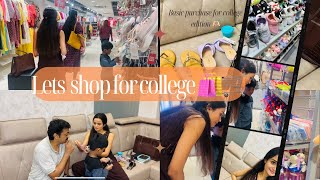 Shopping for college vlog 🛍️🛒  New College  Meenakshi Anoop [upl. by Caras]