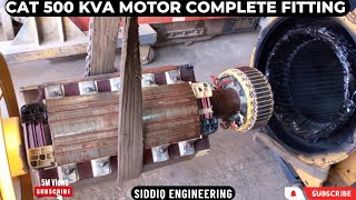 Caterpillar alternator 500kva electric motor Service And Rewarnish Complete Fitting [upl. by Kcirrag53]