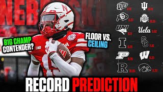 NEBRASKA FOOTBALL RECORD PREDICTION HOW MANY WINS FOR A SUCCESSFUL SEASON [upl. by Oinotla]