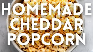 Homemade Cheddar Cheese Popcorn [upl. by Marshal102]