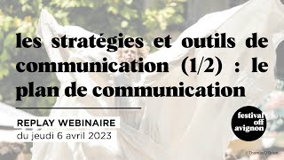 Les stratégies et outils de communication 12  le plan de communication [upl. by Blus458]