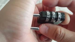 How to reset your new combination padlock [upl. by Swenson]