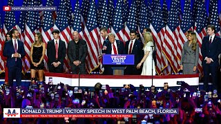 🇺🇸 Donald J Trump  47th President Victory Speech in West Palm Beach Florida Nov 5 2024 LIVE [upl. by Yerffej52]