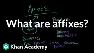 What are affixes  Reading  Khan Academy [upl. by Wilfreda]