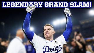 Freddie Freeman hits a walkoff grand slam in the World Series a breakdown [upl. by Annayar]