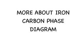 Iron Carbon Diagram  Part 2 [upl. by Cramer44]