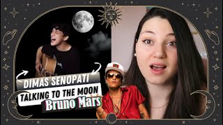 Dimas Senopati  Talking To The Moon Acoustic Cover SkyChild REACTION [upl. by Alodie]