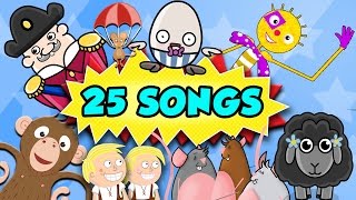 Songs For Toddlers  25 Toddler Songs and Nursery Rhymes [upl. by Irianat]