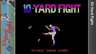 10 Yard Fight arcade RG Cube full gameplay [upl. by Aneloaup]