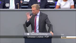 Wutrede von Christian Lindner im Bundestag gegen Anton Hofreiter und Grüne [upl. by Airehc]