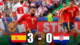 Debut ESPAÑA vs CROACIA 30 EUROCOPA 2024  análisis del Partido [upl. by Wymore146]