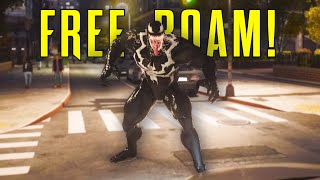 Free Roam as Venom in SpiderMan 2 PS5  Venom Free Roam Gameplay 2024 Debug Menu [upl. by Assetal802]