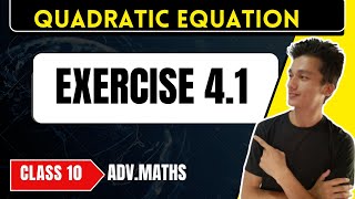 class 10 Advanced Maths chapter 4 Exercise 41 Quadratic Equations [upl. by Gonzalo]