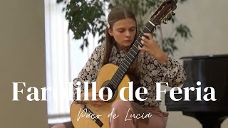 Paco de Lucia  Farolillo de Feria live by Andjela Misic [upl. by Supmart]