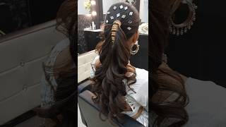 Ponytail Hairstyle Navratri Hairstyle Tutorialshortvideo [upl. by Nol800]