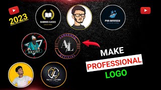 How To Make Professional Youtube Logo On Mobile  YouTube channel logo kaise banaye 2023 [upl. by Eylrac]