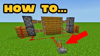 How To Use Pistons Redstone Dust Levers amp Repeaters [upl. by Madanhoj120]