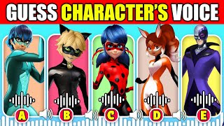 IMPOSSIBLE 🔊 Whos Voice is That  Miraculous Ladybug Animation Movie  Hawk Moth Cat Noir [upl. by Annoed641]