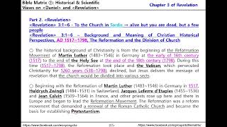 Bible Matrix ⑦205REV 316 – The Church in Sardis Christian Historical PerspectivesAD 15171798 [upl. by Eserahs774]