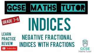 Difficult Negative and Fractional Indices with Fractions  Higher Only  Grade 79  TGMT [upl. by Johannessen]