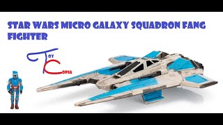 Review and unboxing of Star Wars Micro Galaxy Squadron Fang Fighter [upl. by Idolah]