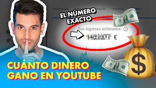 CUÁNTO DINERO GANO EN YOUTUBE 💰😱 Dato exacto sin trampas [upl. by As]