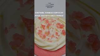 Crumbl Cookies Pink Velvet Cake Cookie Copycat Recipe  shorts short crumblcookies copycat fall [upl. by Webster228]