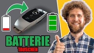 SCHLÜSSELBATTERIE tauschen  Mercedes Benz [upl. by Rise]