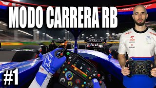 EPISODIO 1 DEBUT DE ENSUEÑO CON RB  MODO CARRERA F1 24 [upl. by Arrej180]