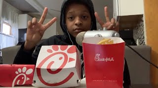 ASMR eating ChickfilA [upl. by Columba]