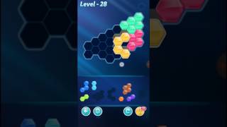 Block Hexa Puzzle Master Level 28 Walkthrough [upl. by Dnilasor100]