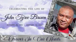 27JAN24 The Homegoing Celebration of John Tyree Brown [upl. by Lifton119]