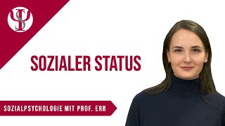 Sozialer Status  Sozialpsychologie mit Prof Erb [upl. by Llenrub]