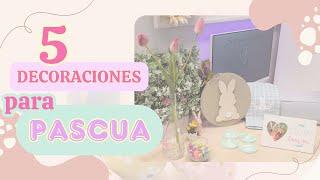 5 decoraciones de pascua usando Cricut  5 Cricut Projects to Decorate Your Home for Easter [upl. by Adien]