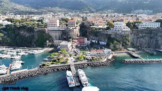 4K Italy Sorrento Amalfi Coast Drone and Walking Tour Night Markets Part 2 [upl. by Hanway]