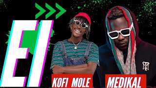 Kofi Mole ft Medikal  Ei lyrics video and Visualizer [upl. by Onaimad139]