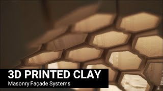 Material Syntax 3D Printed Masonry Facade SystemsF18 [upl. by Ailimaj764]