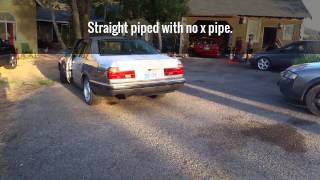 Bmw 740i v8 Straight pipe Vs XPipe exhaust sound comparison [upl. by Rafa915]