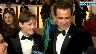 Oscars 2023 Colin Farrell’s Son Henry Says He’s a NICE Dad Exclusive [upl. by Gottfried]