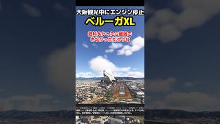 大阪観光中にエンジン停止！ベルーガXLで八尾空港に遊びに行ってみた msfs2024 [upl. by Ydualc]