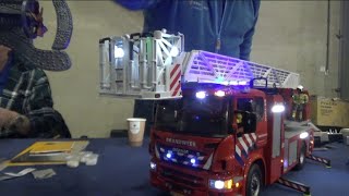 Modelbouwshow Winter editie 2024  Scania RC brandweer ladderwagen [upl. by Brigg810]